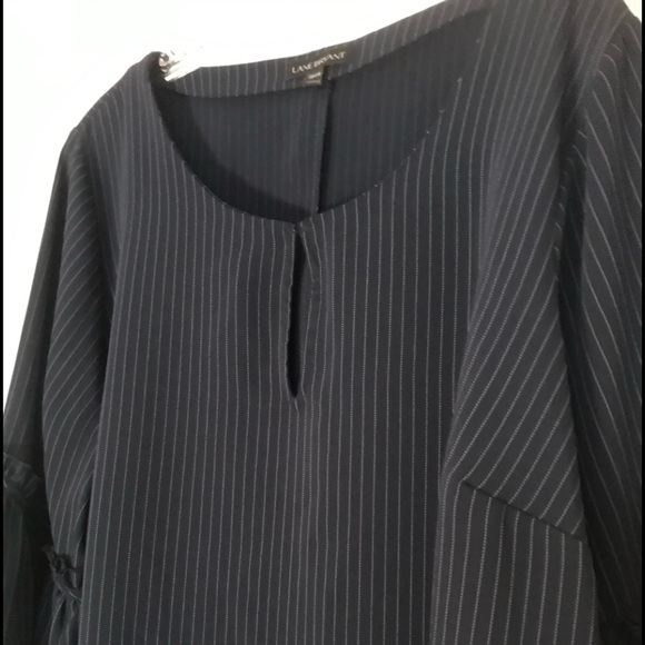 Pin strips with a Detailed Sleeves Blouse - Picture 1 of 4